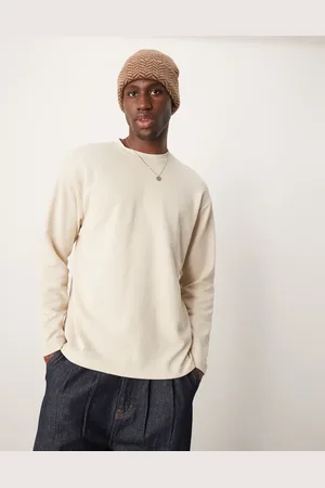 SELECTED – Oscar – Langärmliges Oversize-Shirt in Cremeweiß
