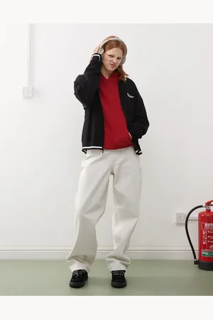 COLLUSION – Baggy Antifit Jeans in Ecru