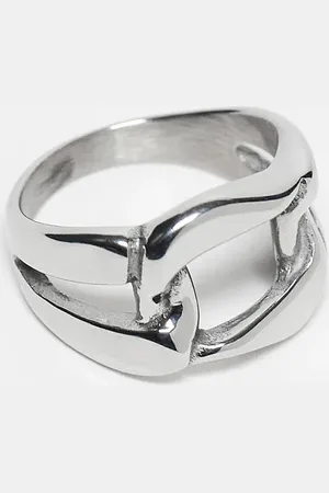 ASOS – Gliederketten-Ring aus wasserfestem Edelstahl in angerautem
