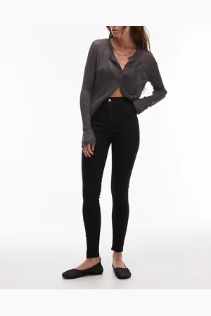 Topshop – Joni – Sehr eng geschnittene Skinny-Jeans in mit hohem Bund