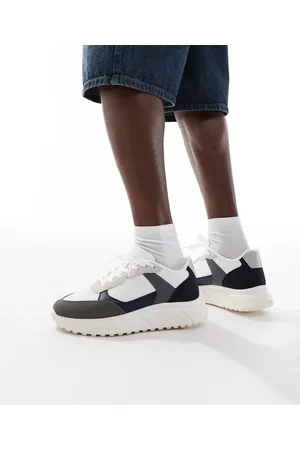 JACK & JONES – Runner – Sneaker in Weiß, Grau und
