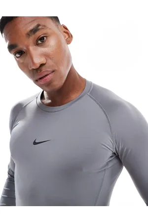 Nike Nike Pro Training – Dri-FIT – Langärmliges Muskelshirt in Dunkelgrau