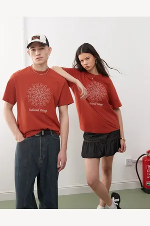 Reclaimed – Unisex – Oversize-T-Shirt in mit Grafik-Stickerei
