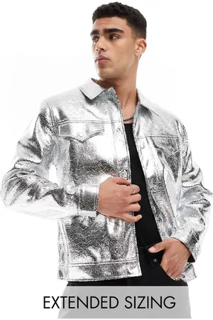 ASOS – Kunstleder-Westernjacke in -Craquelé
