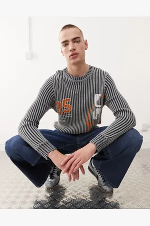 COLLUSION – Gerippter Pullover in mit Print