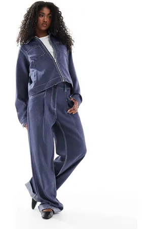 ASOS – Hose mit geradem Bein in Jeans-Optik, Kombiteil