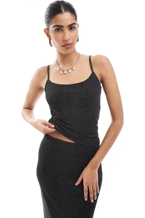 VERO MODA – Mix & Match – Camisole-Oberteil in glitzerndem , Kombiteil