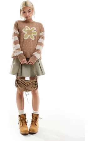 Daisy Street – Strickpullover mit Blumenmotiv