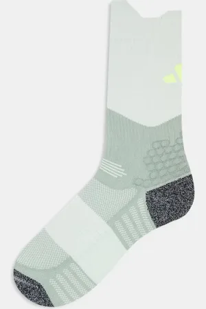 adidas Adidas Running – Boost – Socken in Silber-Grün