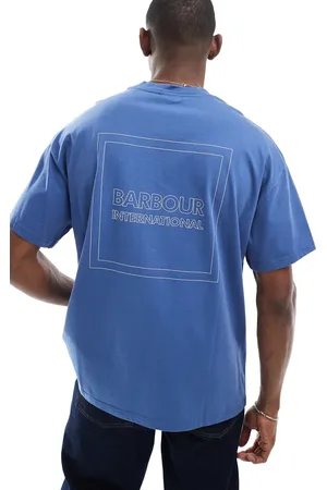 Barbour – Oversize-T-Shirt in Nordsee- mit Rückenprint