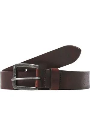 JACK & JONES – Gürtel in schwarzer Kaffee