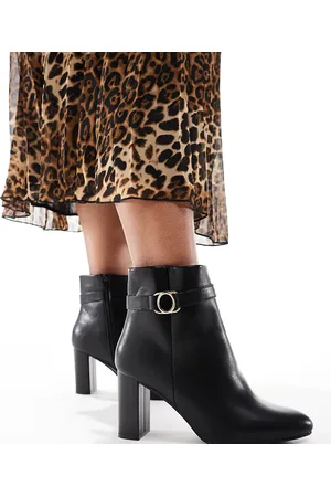 Yours – Ankle-Boots in mit Blockabsatz und Riemen