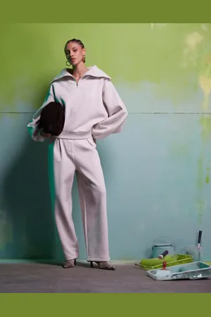 ASOS – Schwere Jogginghose in Hellbeige, Kombiteil