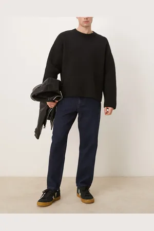MANGO – Lässig und gerade geschnittene Jeans in Dunkelblau