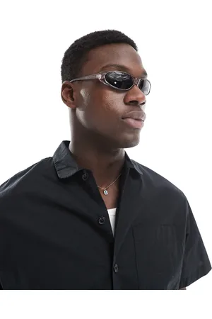 Only & Sons – Racer-Sonnenbrille in Grau