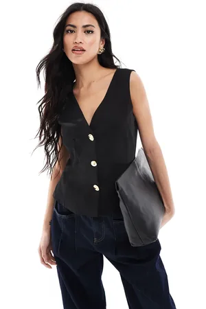 ASOS – Elegante Weste in mit Schößchen und Verzierung
