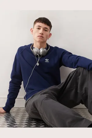 adidas – Trefoil Essentials – Sweatshirt aus Frottee in mit Rundhalsausschnitt
