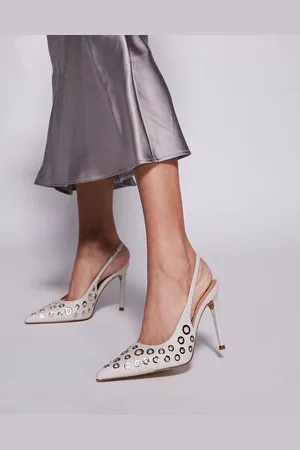 Steve Madden – Alchemy – Absatzschuhe in Knochenweiß mit Ösendetail und Fersenriemen