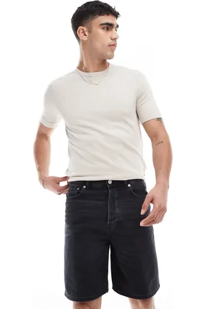 Only & Sons – Locker geschnittene Jeans-Shorts in verwaschenem