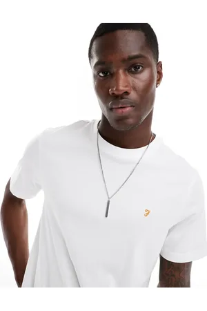 Farah – Danny – Weißes T-Shirt aus Baumwolle