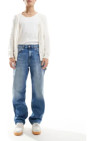 Tommy Hilfiger – Jaimie – Lockere, gerade geschnittene Carpenter-Jeans in mittelblauer Waschung