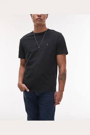 AllSaints – Brace – 3er-Pack T-Shirts in aus gebürsteter Baumwolle