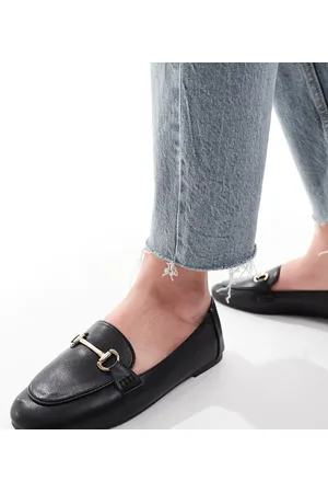 London Rebel – Nori – Loafer in mit Schnalle