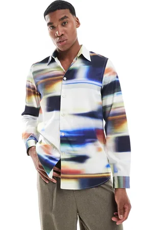 Paul Smith – Langärmliges Hemd mit Print in verschwommener Optik