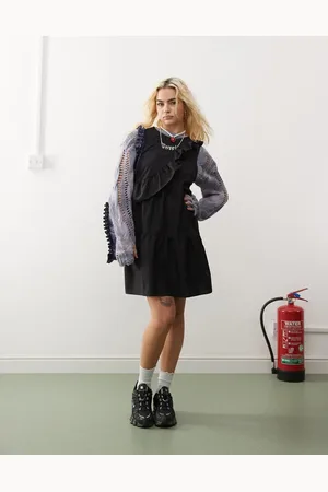 COLLUSION – Asymmetrisches Hängerkleid aus Popeline in
