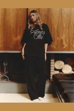4th & Reckless X Felicia Wedin – Apres Ski – Strickhose in mit weitem Bein, Kombiteil