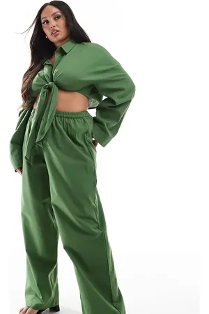 Esmée Esmée Curve – Exclusive – Strandhose in Olivgrün, Kombiteil