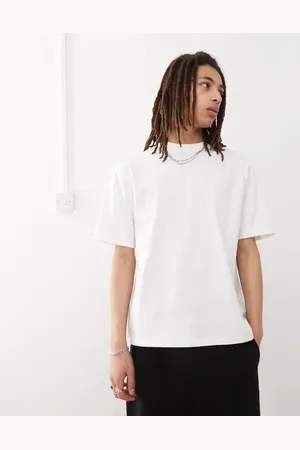 Weekday – Locker geschnittenes T-Shirt aus schwerem Jersey in