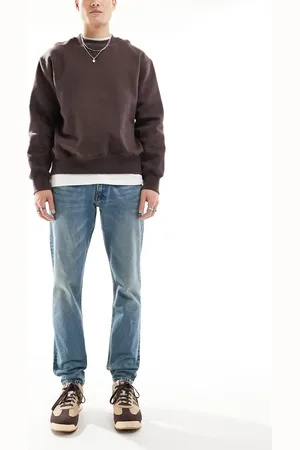 Ralph Lauren – Parkside – Straight-Fit-Jeans in mittelblauer Waschung mit niedrigem Bund und Markenlogo auf Gesäßtasche