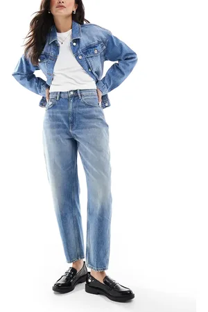 Ralph Lauren – Schmal zulaufende Barrel-Jeans in hellblauer Waschung