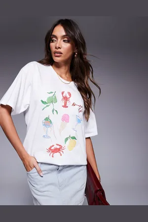 In The Style – Oversize-T-Shirt in mit maritimer Grafik