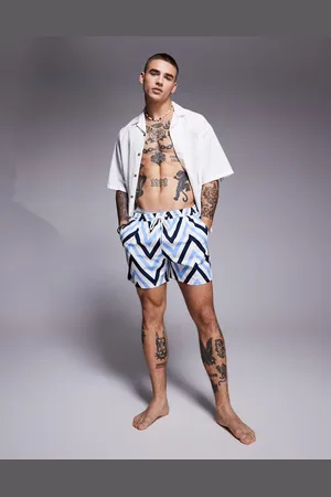 South Beach – Chevron-Badeshorts in
