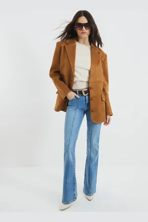 River Island – Bootcut-Jeans in mittelblauer Waschung