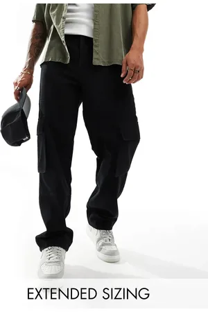 ASOS – Weite Cargohose aus schwerem Canvas in