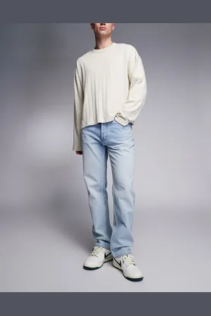 Hugo Blue – Jonah – Gerade geschnittene Jeans in hellblauer Waschung