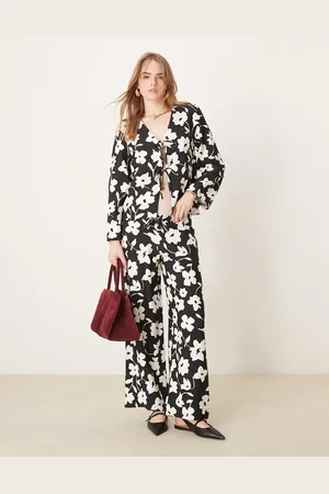 JDY – Weit geschnittene Hose in mit Blumenmuster, Kombiteil
