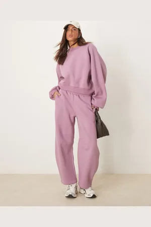ASOS – Barrel-Jogginghose in Altrosa, Kombiteil