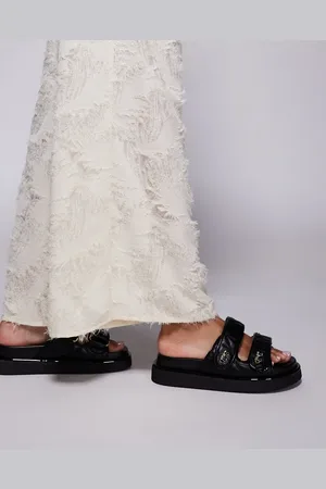 River Island – Dad-Sandalen in mit Steppmuster