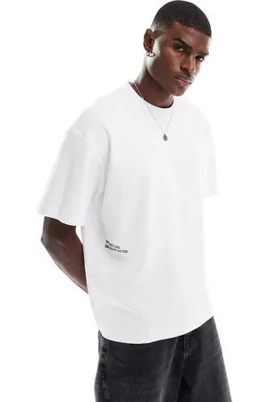 JACK & JONES – Oversize-T-Shirt aus Scuba-Stoff in mit „Project-Core“-Logo