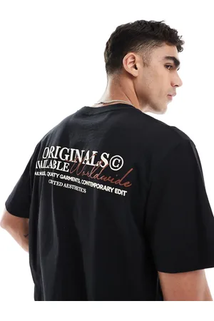 JACK & JONES – Oversize-T-Shirt in mit Textprint auf dem Rücken