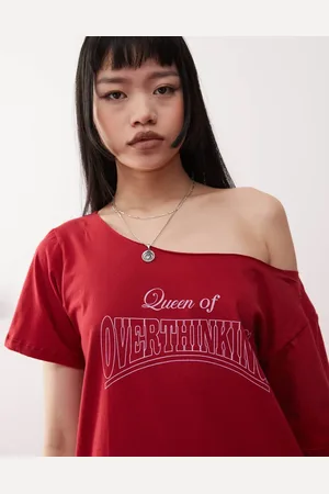 Motel – Scottie – Lockeres One-Shoulder-T-Shirt in