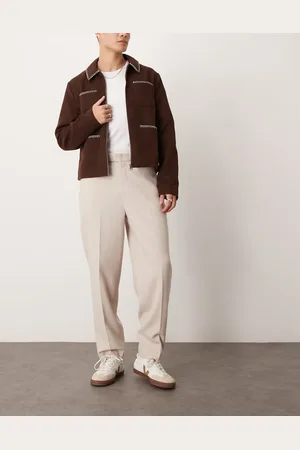 ASOS – Elegante Oversize-Karottenhose in Weiß