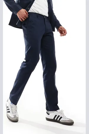 JACK & JONES Premium – Lässige Anzughose in aus Leinenmix