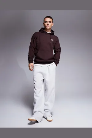 adidas – Essentials – Kapuzenpullover in Schattenbraun
