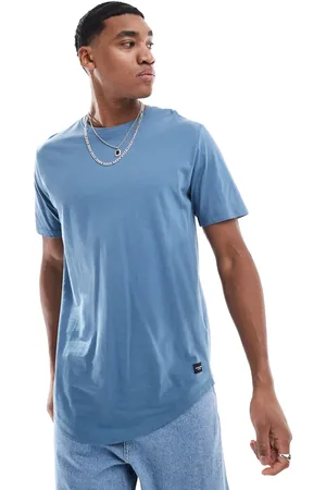JACK & JONES Essentials – Langes T-Shirt in mit abgerundetem Saum