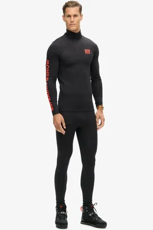 Superdry – Ski – Baselayer-Oberteil in mit kurzem Reißverschluss